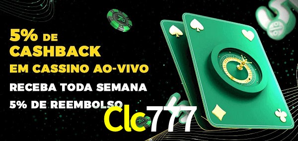 Promoções do cassino ao Vivo Clc777